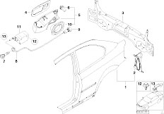 E46 318td M47N Compact / Bodywork/  Side Panel Tail Trim