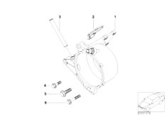 E68 Hydrogen 7 N73 Sedan / Engine Electrical System/  Alternatormounting Parts