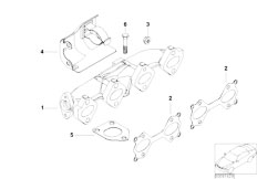 E91 318d M47N2 Touring / Engine/  Exhaust Manifold Agr