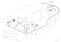 E36 318i M43 Touring / Audio Navigation Electronic Systems Single Components Stereo System