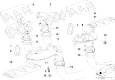 E38 750iLS M73N Sedan / Engine/  Exhaust Manifold