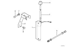 E36 328i M52 Cabrio / Audio Navigation Electronic Systems/  Single Components F Short Rod Antenna