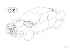 E36 325td M51 Sedan / Heater And Air Conditioning/  Air Conditioning System R12