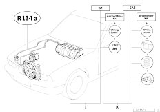 E39 520i M52 Sedan / Heater And Air Conditioning/  Air Conditioning System R134a