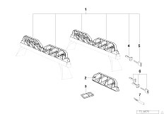 E34 525tds M51 Touring / Universal Accessories/  Standard Ski Carrier For 6 Pairs Of Skis