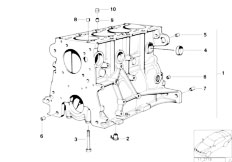 E36 318is M44 Sedan / Engine Engine Block