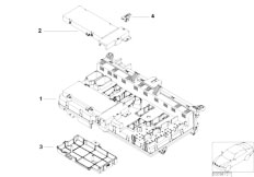 E53 X5 4.4i M62 SAV / Vehicle Electrical System/  Single Components Fuse Box Interiors