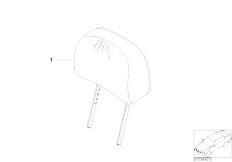 E46 325ti M54 Compact / Individual Equipment Indiv Headrest Standard Seat Leather