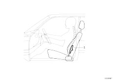 E36 M3 S50 Coupe / Seats/  Supplementary Set Support Lordosis
