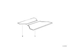 E61N M5 S85 Touring / Vehicle Trim/  Fitted Luggage Compartment Mat