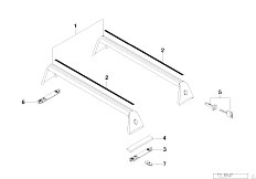 E30 325i M20 Cabrio / Universal Accessories Rack Support