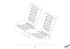 E65 730d M57N Sedan / Seats/  Retrofit Kit Rear Seat Heating