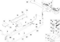 E46 330d M57 Sedan / Fuel Supply Fuel Pipe Diesel Pump