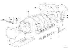 E34 530i M60 Sedan / Engine/  Intake Manifold System