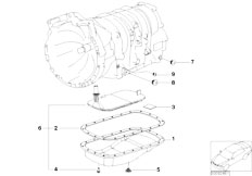 E53 X5 3.0i M54 SAV / Automatic Transmission A5s360r 390r Oil Pan Oil Strainer