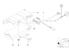 E39 540i M62 Sedan / Communication Systems/  Single Parts Sa 629 Trunk