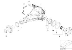 E46 M3 S54 Coupe / Rear Axle/  Differential Drive Output