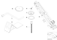 E66 730Li N52 Sedan / Equipment Parts/  Car Tool Lifting Jack