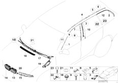 E46 318i N46 Touring / Vehicle Trim/  Exterior Trim Grille