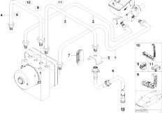 E46 M3 S54 Cabrio / Brakes/  Front Brake Pipe Dsc-2