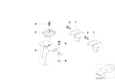 E65 740i N62N Sedan / Restraint System And Accessories Child Seat Mount