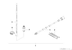 E36 318i M43 Sedan / Communication Systems/  Side Wall Aerial Retrofit Kit