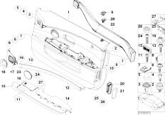 E66 735Li N62 Sedan / Vehicle Trim/  Door Trim Panel Front Side Airbag