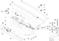 E66 760Li N73 Sedan / Vehicle Trim Long Version Rear Door Lining