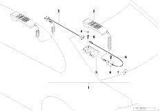 E38 740iL M62 Sedan / Communication Systems/  Retrofit Kit Car Phone Classic Tandem