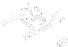 E85 Z4 2.2i M54 Roadster / Bodywork/  Rear Floor Parts
