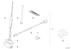 E34 525i M50 Touring / Communication Systems/  Retrofit Kit Window Antenna