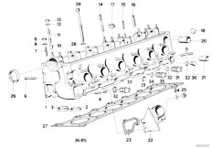 E34 524td M21 Sedan / Engine/  Cylinder Head