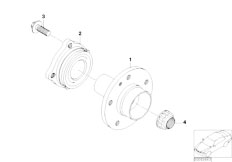 E65 745d M67N Sedan / Rear Axle/  Side Shaft Wheel Bearings