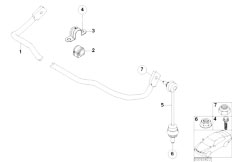 E65 730d M57N2 Sedan / Rear Axle/  Stabilizer Rear