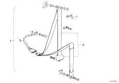 E12 528i M30 Sedan / Restraint System And Accessories/  Safety Belt Front