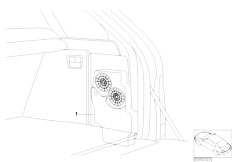 E53 X5 3.0i M54 SAV / Audio Navigation Electronic Systems Bmw Subwoofer