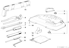 E31 850CSi S70 Coupe / Equipment Parts/  Car Tool Tool Box