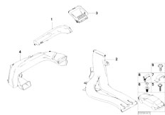 E65 750i N62N Sedan / Heater And Air Conditioning/  Air Channel