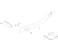 E67 760LiS N73 Sedan / Vehicle Trim/  Carrier Bumper Rear