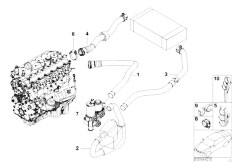 E46 318d M47N Touring / Heater And Air Conditioning/  Water Hoses Water Valve