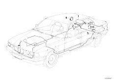 E38 750iLS M73N Sedan / Restraint System And Accessories Fire Extinguisher