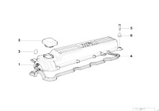 E39 525tds M51 Sedan / Engine/  Cylinder Head Cover