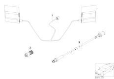 E39 525d M57 Touring / Communication Systems/  Single Parts F Apollo Telephone Antenna