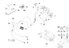 E66 730Li M54 Sedan / Front Axle/  Valve Block And Add On Parts Dyn Drive