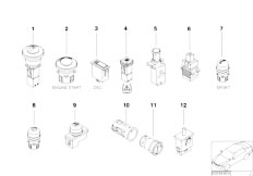 E52 Z8 S62 Roadster / Vehicle Electrical System Various Switches-2