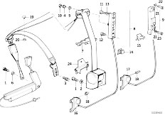 E32 740iL M60 Sedan / Restraint System And Accessories/  Safety Belt Adjuster