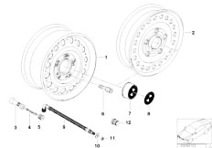 Z3 Z3 1.8 M43 Roadster / Wheels/  Steel Rim Styl 12