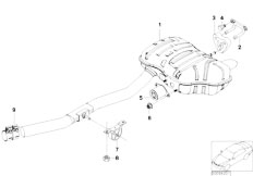 E46 320td M47N Compact / Exhaust System Rear Silencer