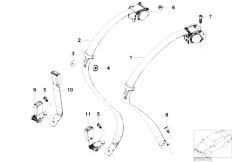 E66 735Li N62 Sedan / Restraint System And Accessories/  Rear Seat Belt Basic