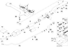 E46 320d M47N Sedan / Fuel Supply/  Fuel Pipe Diesel Pump